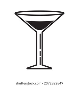 glass icon logo vector design template