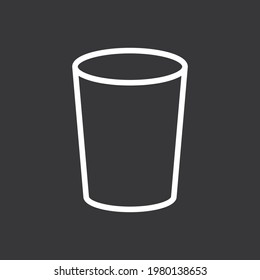 Icono de cristal en fondo gris