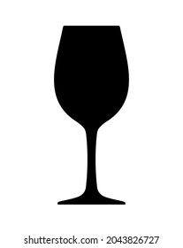 glass icon on white background