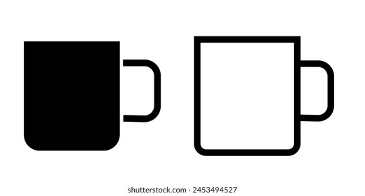 Glass icon on white background