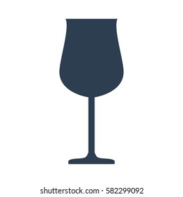 glass icon on white background. Vector illustration