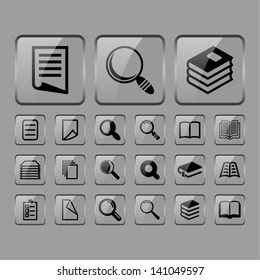 Glass icon set