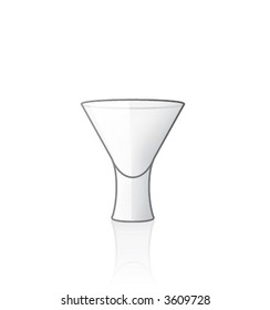 Glass Icon Set 61a03. Empty Vodka Shoot Glasses.