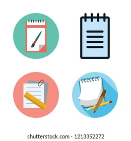 glass icon set. vector set about notes, text lines and note icons set.