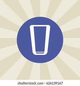 glass icon. sign design. background