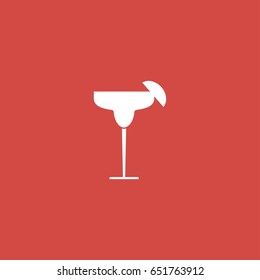 glass icon. sign design. red background
