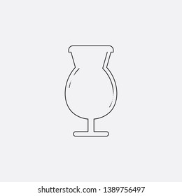glass icon sign signifier vector