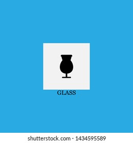 glass icon sign signifier vector