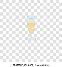 glass icon sign and symbol. glass color icon for website design and mobile app development. Simple Element from gastronomy set collection for mobile concept and web apps icon.