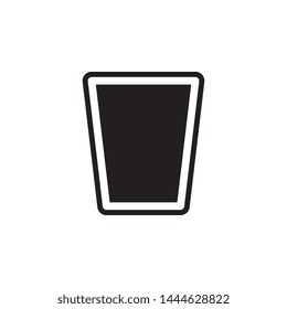glass icon. Simple glyph, flat vector of Glass drink icons for UI and UX, website or mobile application