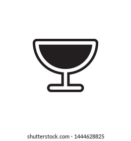 glass icon. Simple glyph, flat vector of Glass drink icons for UI and UX, website or mobile application