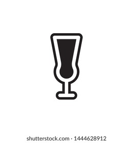 glass icon. Simple glyph, flat vector of Glass drink icons for UI and UX, website or mobile application