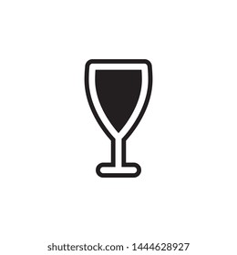 glass icon. Simple glyph, flat vector of Glass drink icons for UI and UX, website or mobile application