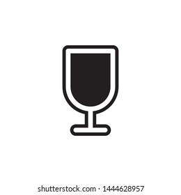 glass icon. Simple glyph, flat vector of Glass drink icons for UI and UX, website or mobile application