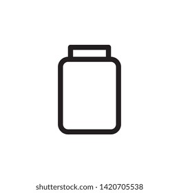 glass icon. Simple thin line, outline vector of Glass drink icons for UI and UX, website or mobile application