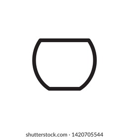 glass icon. Simple thin line, outline vector of Glass drink icons for UI and UX, website or mobile application