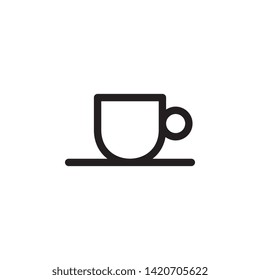 glass icon. Simple thin line, outline vector of Glass drink icons for UI and UX, website or mobile application