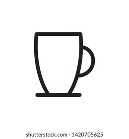 glass icon. Simple thin line, outline vector of Glass drink icons for UI and UX, website or mobile application