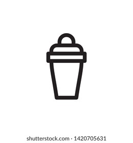 glass icon. Simple thin line, outline vector of Glass drink icons for UI and UX, website or mobile application