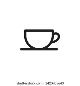 glass icon. Simple thin line, outline vector of Glass drink icons for UI and UX, website or mobile application