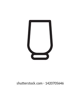 glass icon. Simple thin line, outline vector of Glass drink icons for UI and UX, website or mobile application