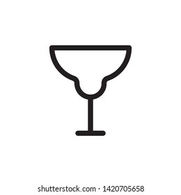 glass icon. Simple thin line, outline vector of Glass drink icons for UI and UX, website or mobile application