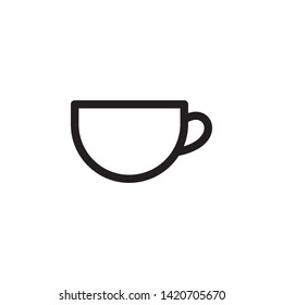 glass icon. Simple thin line, outline vector of Glass drink icons for UI and UX, website or mobile application