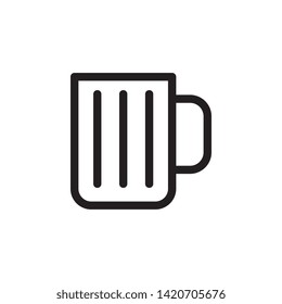 glass icon. Simple thin line, outline vector of Glass drink icons for UI and UX, website or mobile application