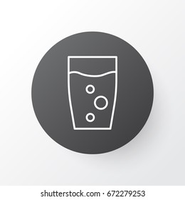 Glass Icon Symbol. Premium Quality Isolated Beverage Element In Trendy Style.