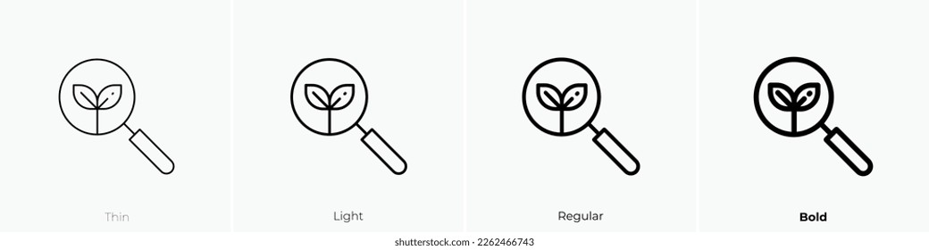 glass icon. Thin, Light Regular And Bold style design isolated on white background