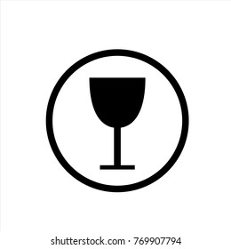 glass icon in trendy flat style isolated on background. glass icon page symbol for your web site design glass icon logo, app, UI. icon Vector illustration, EPS10.