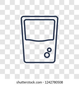 glass icon. Trendy linear glass logo concept on transparent background from kitchen collection