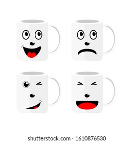 

glass icon with various expressions
