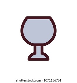 glass icon vector