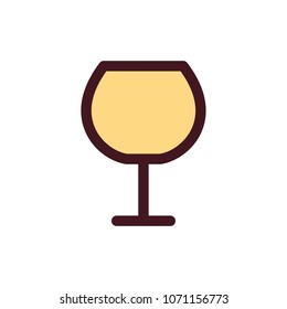 glass icon vector