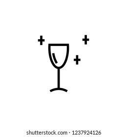 glass icon vector