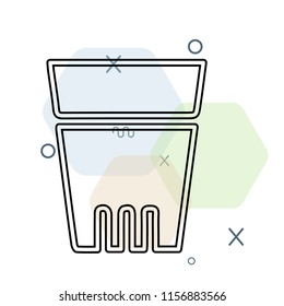 Glass icon vector can be used as png, Glass
