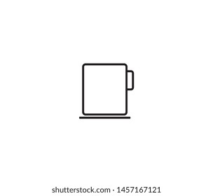Glass icon vector design element logo template
