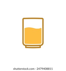 glass icon vector design template elegant style