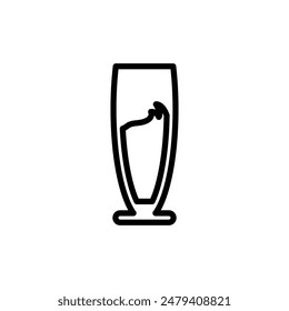Icono de vidrio Diseño de Vector Plantilla estilo elegante