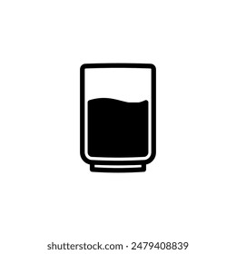 Icono de vidrio Diseño de Vector Plantilla estilo elegante