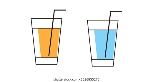 Icono de vidrio Vector EPS 10