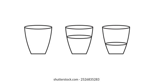 glass icon vector eps 10