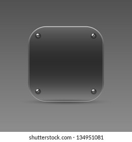 Glass icon. Vector eps10
