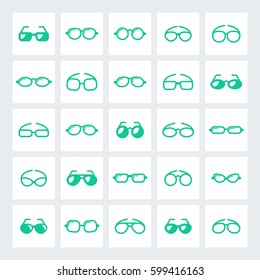 Glass Icon Vector flat design style
