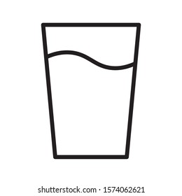 Glass icon vector illustration logo template for many purpose.Isolated on white background