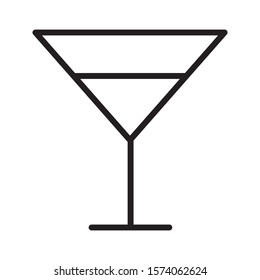 Glass icon vector illustration logo template for many purpose.Isolated on white background