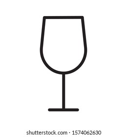 Glass icon vector illustration logo template for many purpose.Isolated on white background