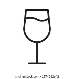 Glass icon vector illustration logo template for many purpose.Isolated on white background