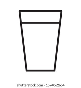 Glass icon vector illustration logo template for many purpose.Isolated on white background